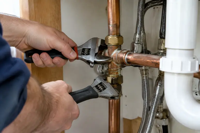 Intervention d'un plombier pour un dépannage d'urgence sur une canalisation
